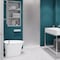 Anzzi Passion Series 24 in. by 70 in. Frameless Hinged shower door in Brushed Nickel with Frosted Glass and Handle SD-AZ8075-01BNF - alternate 1